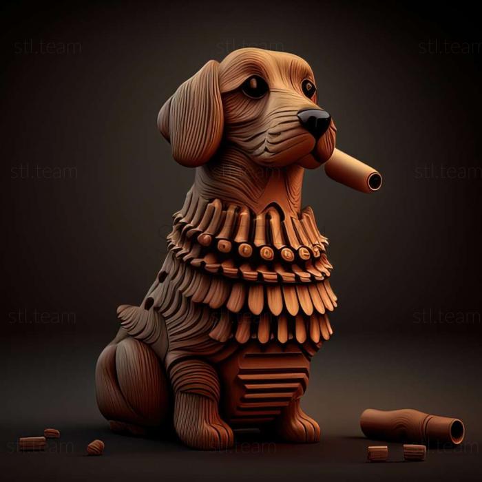 3D model Bullets dog (STL)